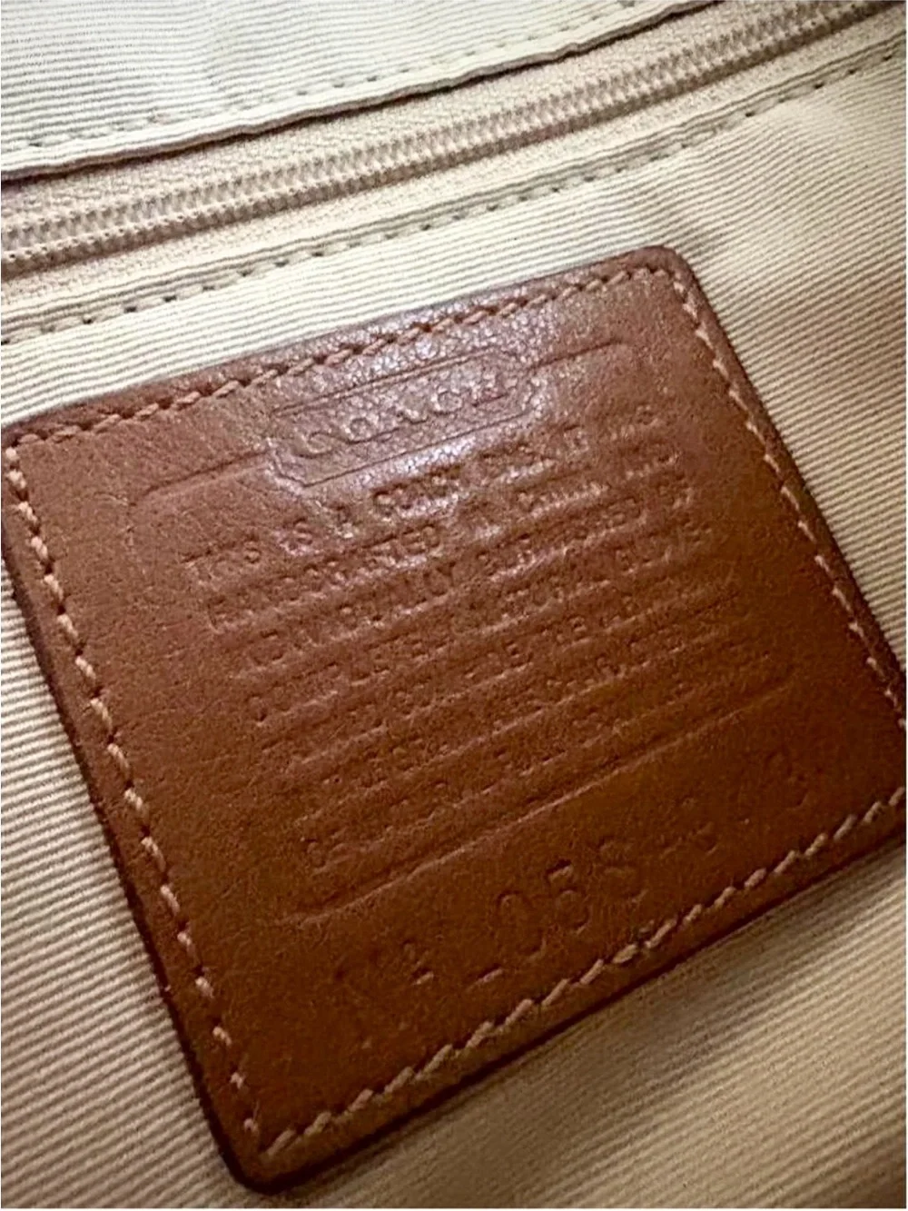 Coach Saddle Shoulder Bag in Cognac Brown with Brushed Gold Hardware